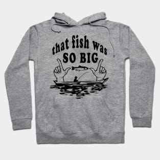 Funny and Clever Fish and Fisherman Design Hoodie